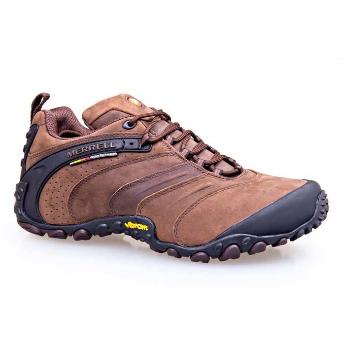 MERRELL CHAMELEON 2 LEATHER HIKING SHOE COFFEE/BRACKEN